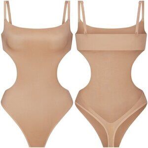 SKIMS Barely There Cut Out Bodysuit in Clay Plus Size 4X NWT